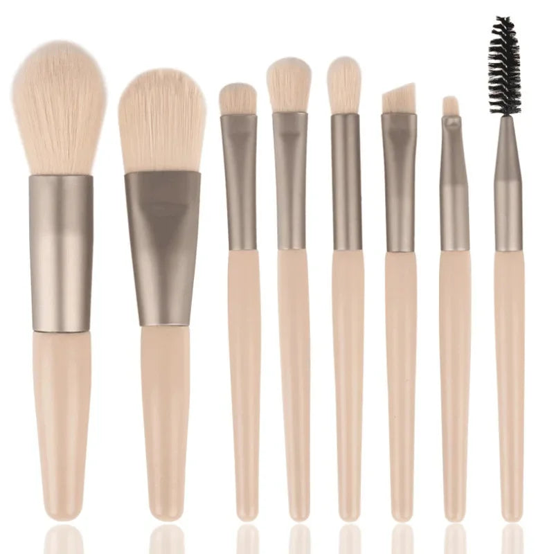8Pcs Soft Fluffy Makeup Brushes Set for cosmetics Foundation Blush Powder Eyeshadow Kabuki Blending Makeup brush beauty tool