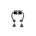 Stainless Steel Magnetic Nose Ring - Fake Non-Piercing Horseshoe Hoop, Clip-on Septum Jewelry
