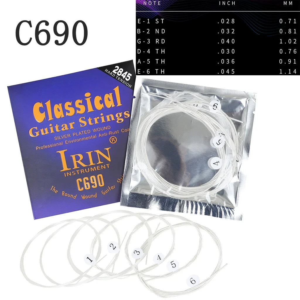 IRIN Classical Guitar Strings Nylon Silver Plated Wrap Strings Professional Practice performances Classical Guitar Accessories