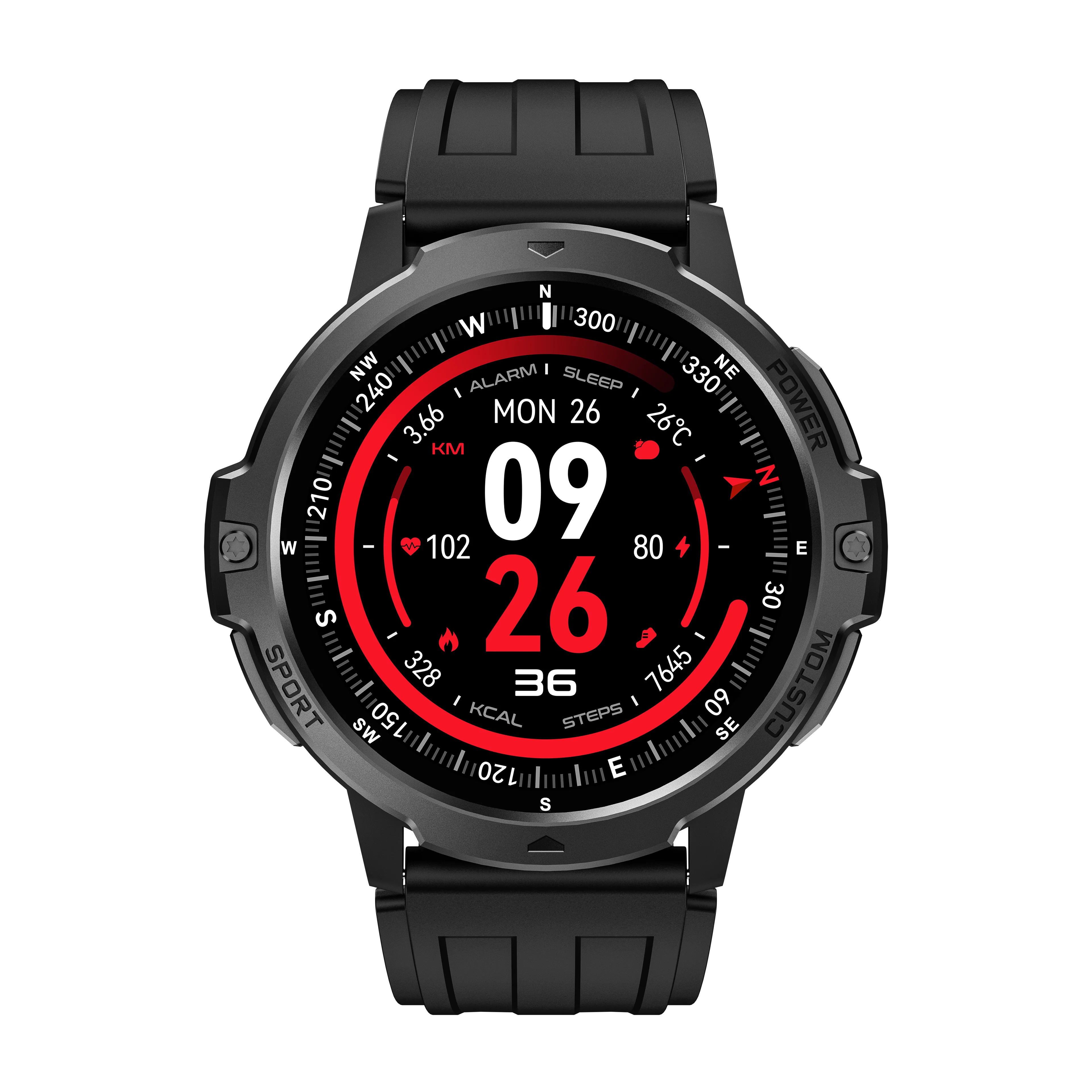 NEW 2025 GPS Smart Watch 1.46" AMOLED Screen Compass Barometric Altimeter 580mAh Battery 5ATM Outdoor sports Smartwatchs For Men