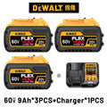 100% Genuine Dewalt 20V Battery,5AH 6AH Rechargeable Lithium Ion Battery, Dewalt DCB200 Power Tool Replacement Battery