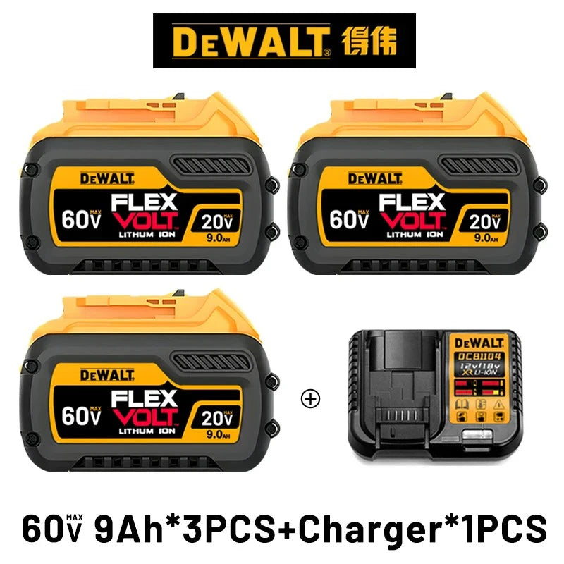100% Genuine Dewalt 20V Battery,5AH 6AH Rechargeable Lithium Ion Battery, Dewalt DCB200 Power Tool Replacement Battery