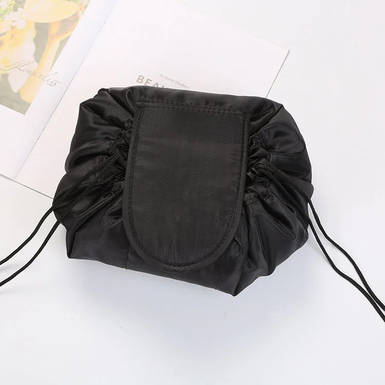 Homefish Women Drawstring Cosmetic Bag Travel Storage Makeup Bag Organizer Female Pouch Portable Waterproof Toiletry Beauty Case