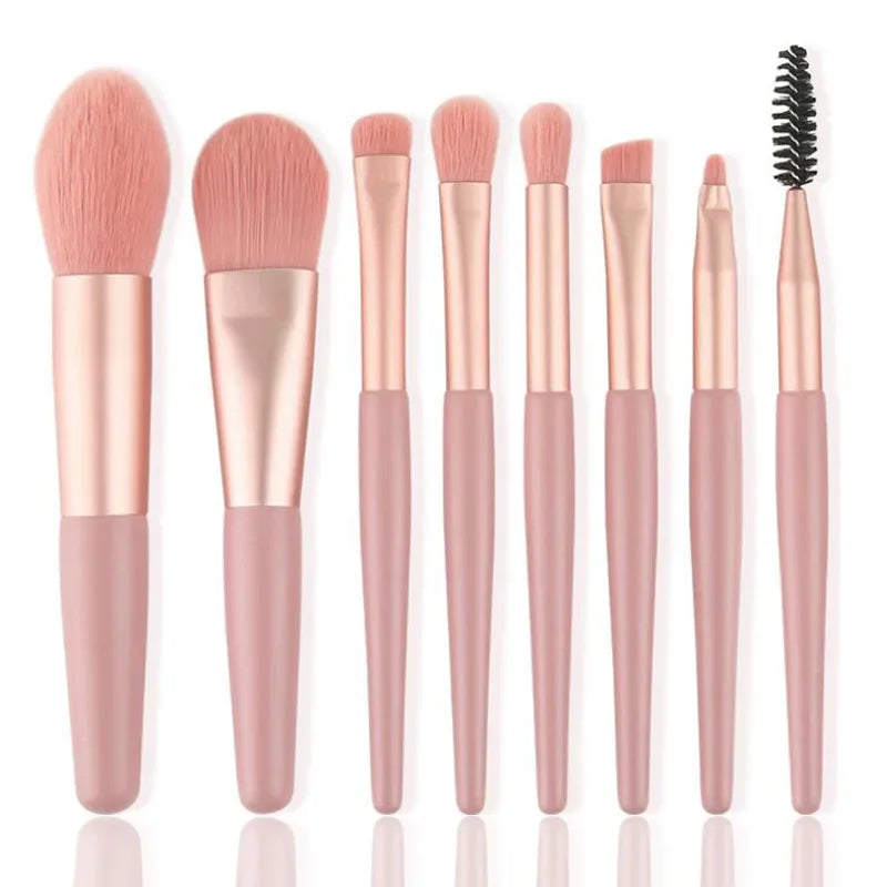 8Pcs Soft Fluffy Makeup Brushes Set for cosmetics Foundation Blush Powder Eyeshadow Kabuki Blending Makeup brush beauty tool