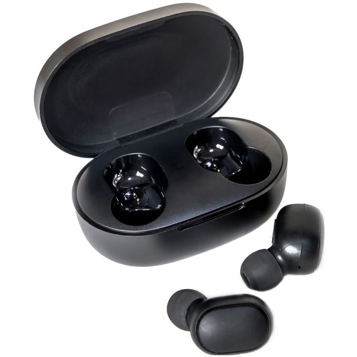 True Wireless Earbud, Portable Mini Binaural Call Stereo in Ear Headphones Built in Mic Noise Reduction with Charging Case Fit for Running Gym Outdoor