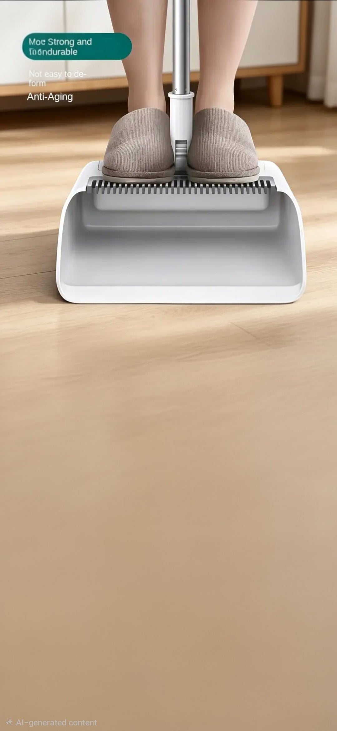 Foldable broom and dust pan