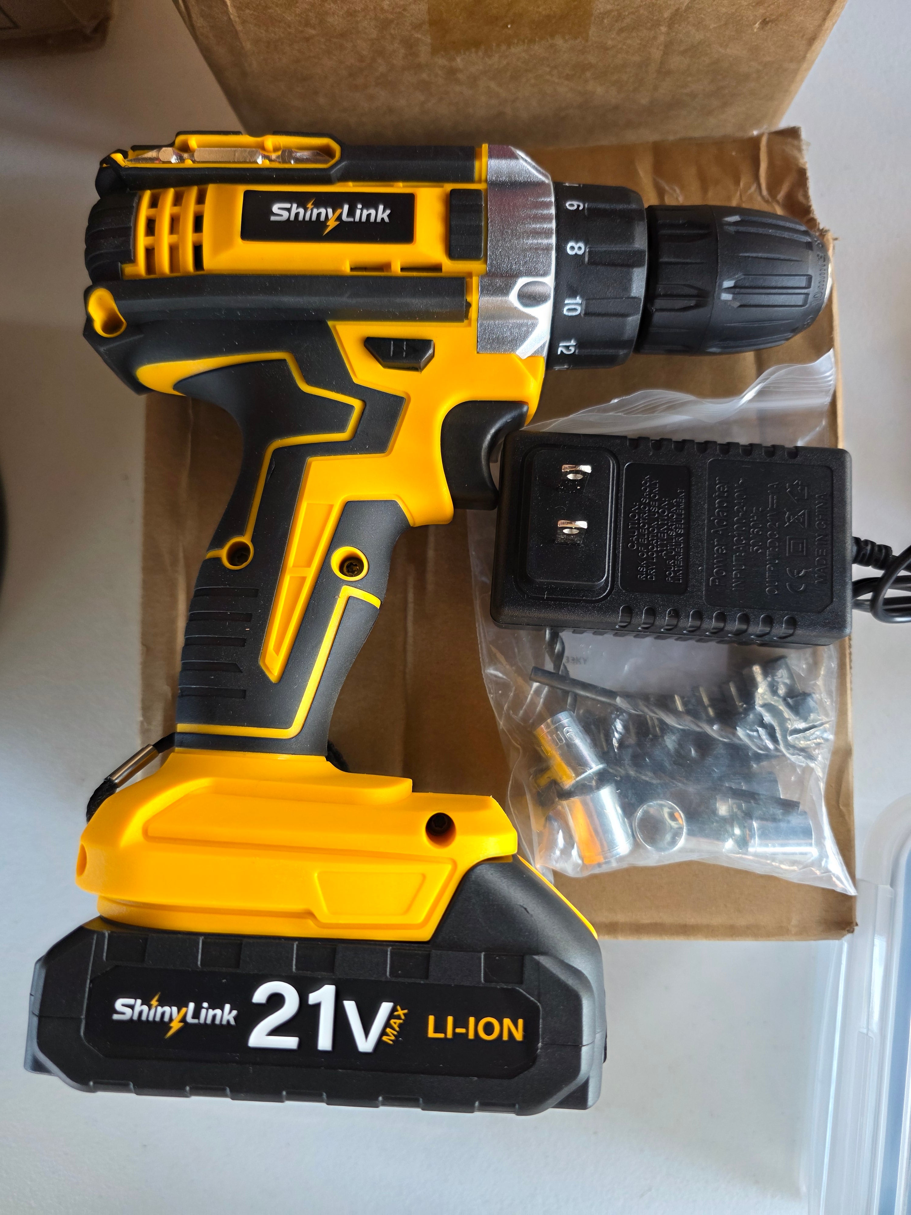 Shinylink 21 volt cordless drill